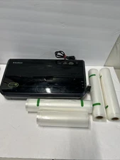 FoodSaver Model FM2100-000 Vacuum Sealer Food Storage Bag Machine WORKS 3 Rolls