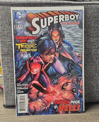 2013 DC Comics Superboy The New 52 Superman's Son and Trigon's Daughter #27
