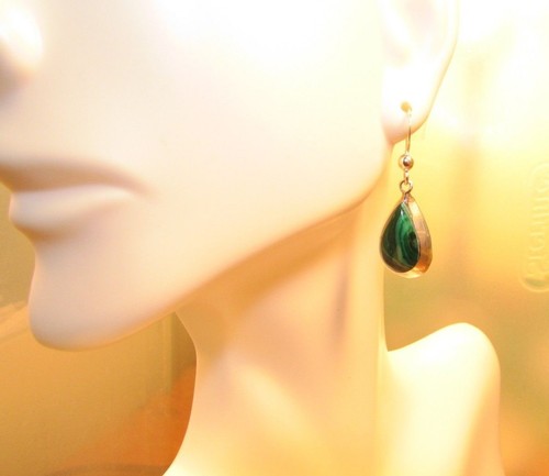 Pendientes turquesa, pendientes de plata de ley, pendientes de piedras preciosas - Imagen 14 de 24