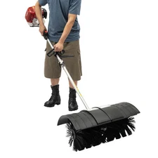 2.3HP 52cc Gas Power Handheld Sweeper Air Cooled Broom Cleaning Driveway Walkway