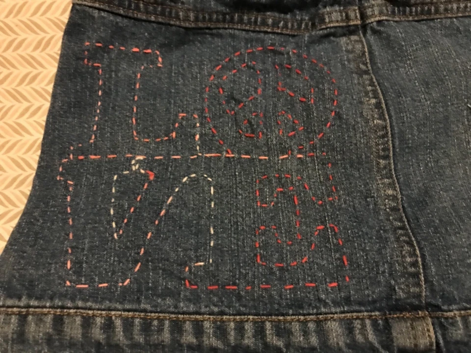 Украшения для девочек Sashiko ручная вышивка размер M - Изображение 3 из 4