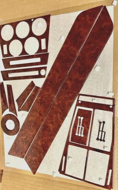 Chevrolet Corvette C3 1972 1973 1974 nuevo conjunto interior automático kit de molduras de tablero dorado Foto 2 de 4