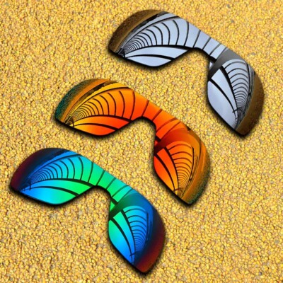 3 Sets Lenses Replacement for-Oakley Turbine Rotor Polarized-Silver&Red&Green