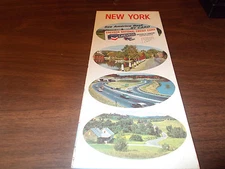 1967 Chevron New York Vintage Road Map 