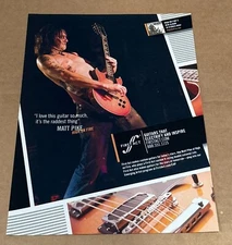 MATT PIKE of HIGH ON FIRE - First Act Guitars - 2008 Print Advertisement