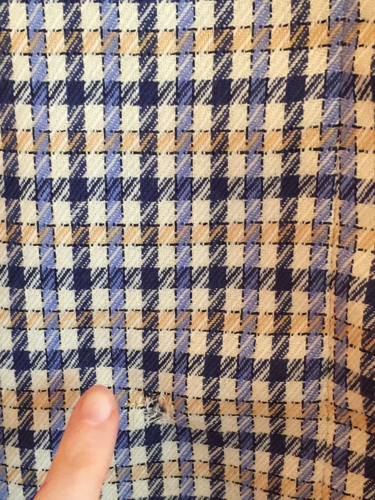 VTG PENDLETON Yellow, Navy Check Pattern Blazer J… - image 6