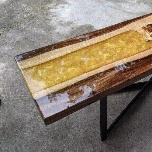 Epoxy River Table, Epoxy Table Tops, Dining Room Center Table, Wood Home Decor - Image 3 of 4