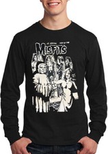 MISFITS THE SHOCKING RETURN PUNK ROCK Men's Black Long Sleeve