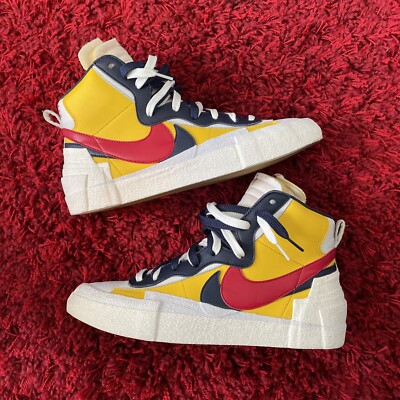 Size 11.5 - Nike sacai x Blazer Mid Maize Navy 192502553648| eBay