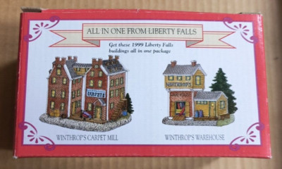 Liberty Falls Village, 1999 Winthrop's Carpet MIll & Warehouse Set HSE7 NIB
