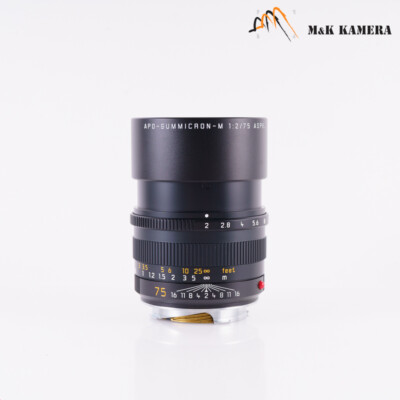 Leica APO-Summicron-M 75mm/F2.0 ASPH 11637 M75/2.0 Boxed