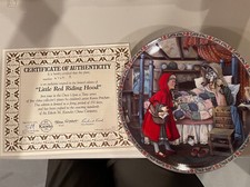 Knowles Fine China Collector Plate "Little Red Riding Hood " w/ COA