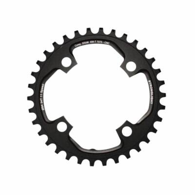 Plateau Gravel Stronglight CT2 - 42 Dents - 4 Bras - 123 Mm - Mono - Noir - Neuf