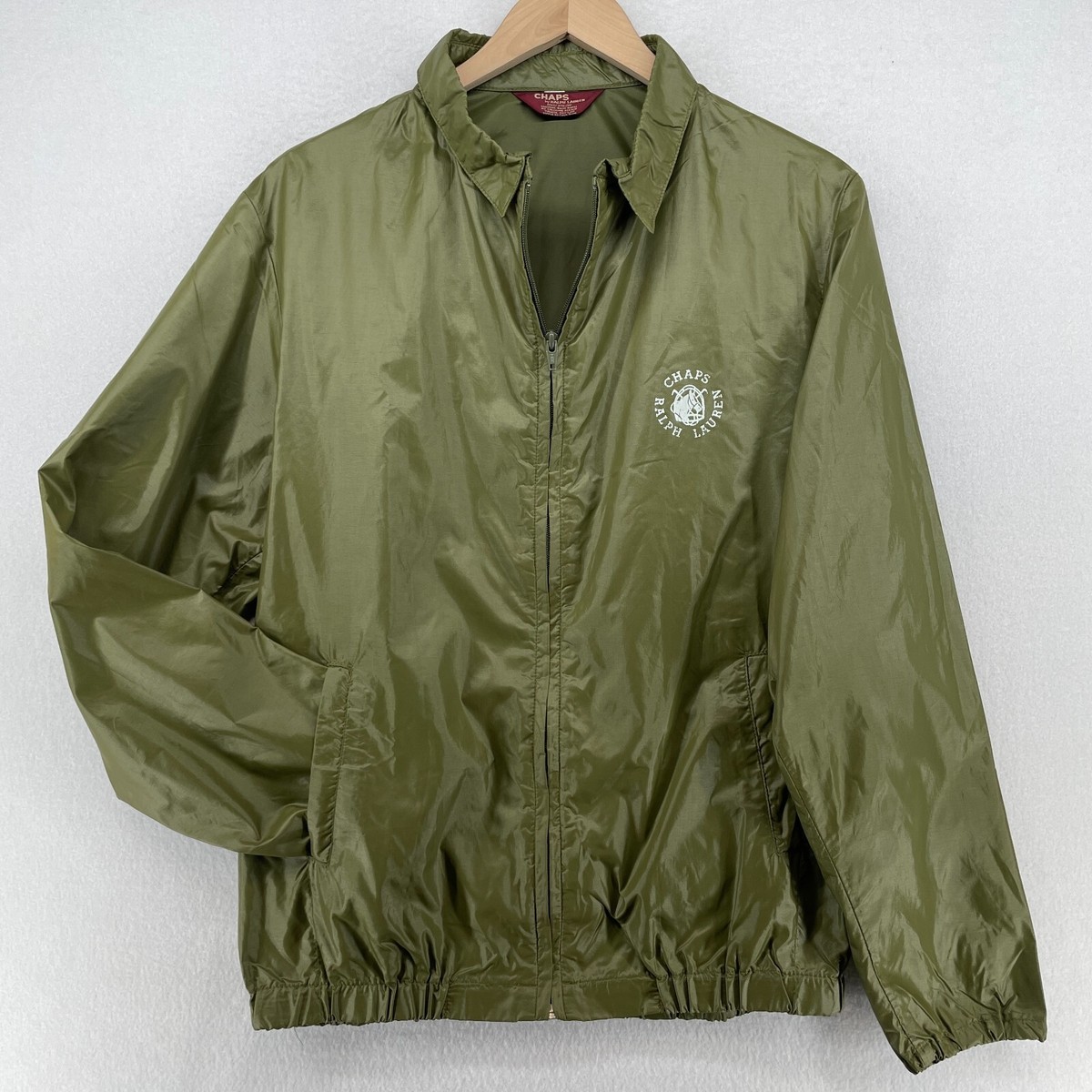 CHAPS RALPH LAUREN ナイロンジャケット Mサイズ グリーン Men's Vintage Chaps Ralph Lauren Green Pullover Windbreaker