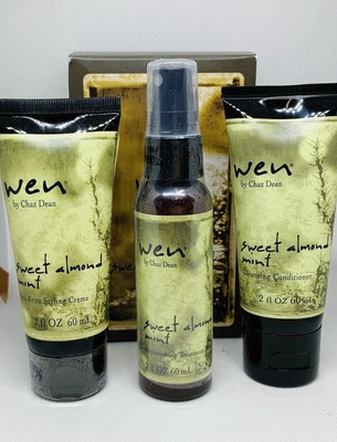 2 Wen Styling Creme Sweet Almond Mint 2oz Each 1 2oz Replenishing
