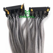 17 colors 10-30Inch 6D Pre-bonded Remy Human Hair Extensions 20gram 40 Strands