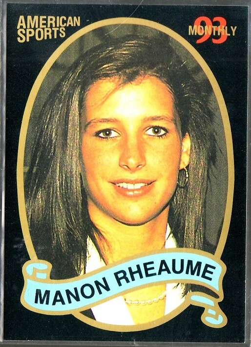 MANON RHEAUME 1993 AMERICAN SPORTS MONTHLY CARD head shot - #BL