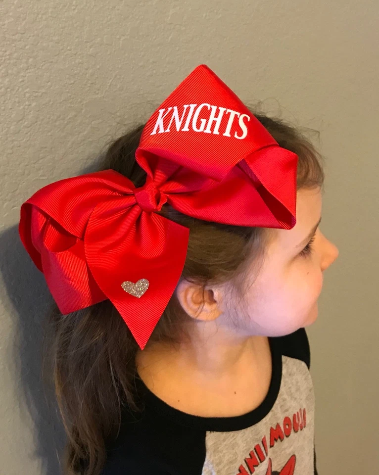 GRAN MOÑO DE PELO DE GROSGRAIN DE 8" JOJO Siwa INSPIRADO rojo personalizado arco de pelo Foto 3 de 4