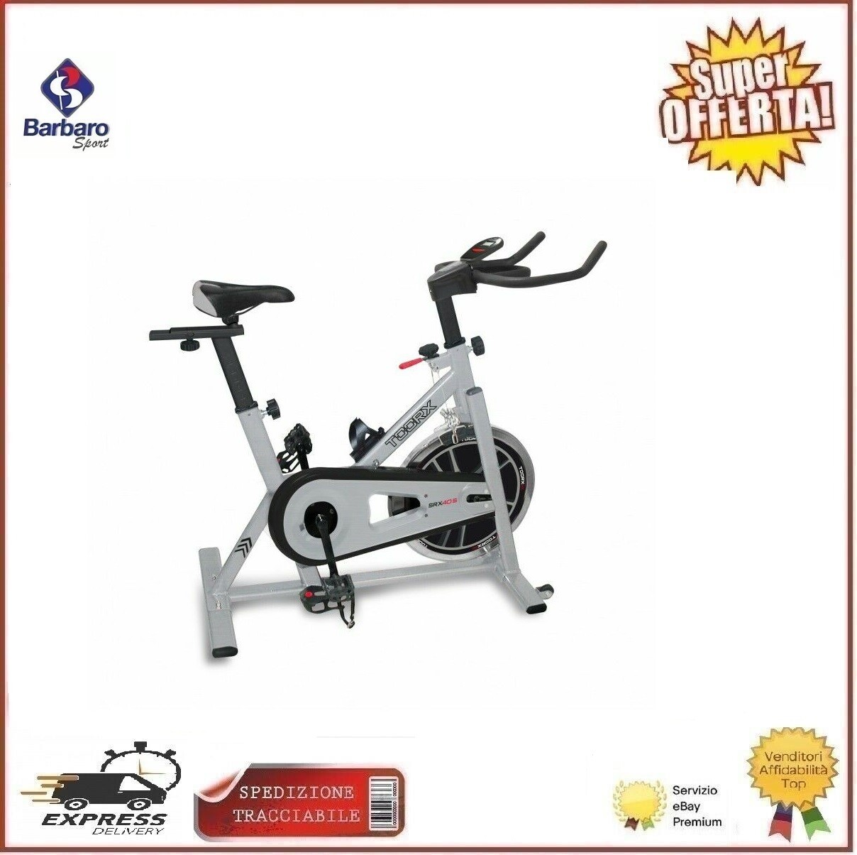 Toorx SRX-40S Spinn Bike Indoor Cycle Scatto Fisso A Catena Volano 18kg