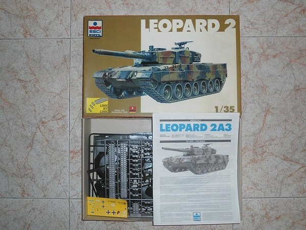 Maqueta ESCI tanque Leopard 2 1/35 nueva