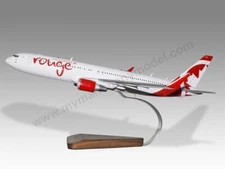 Boeing 767-300 Air Canada Rouge Desk Wood Airplane New Model Small Scale 1/150