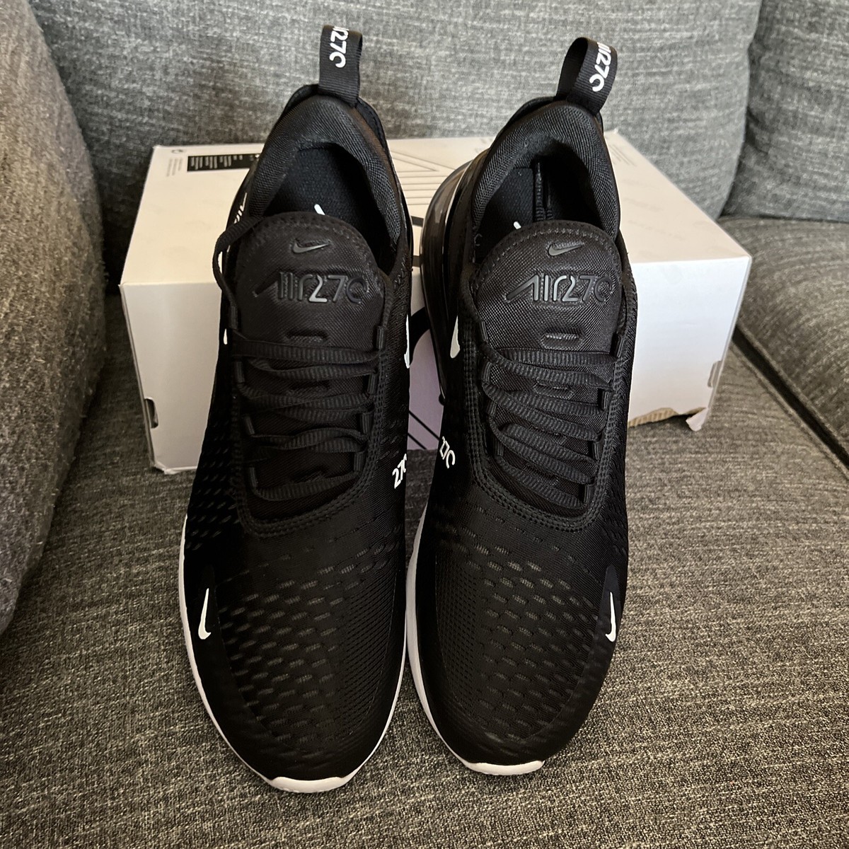 NIKE AIR MAX 270 BLACK/ANTHRACITE-WHITE MENS SZ 10.5 [AH8050-002