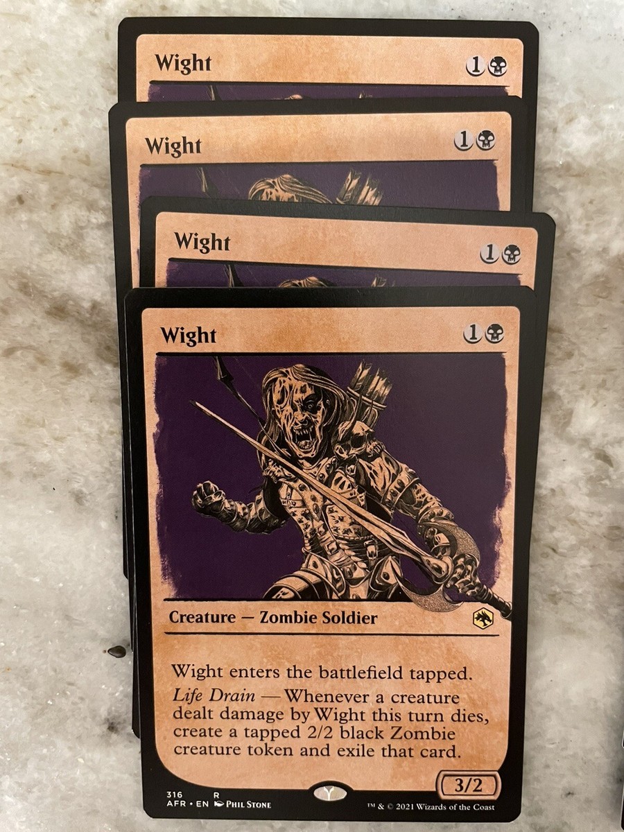 WIGHT (SHOWCASE) X4 Adventures In The Forgotten Realms AFR Magic MTG MINT  CARD