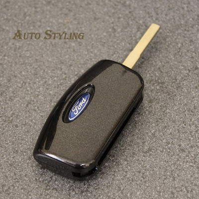 Black Flip Key Cover Case For Ford Remote Fob - Protector Hull For 2 & 3 Button Remotes 10 thumbnail image