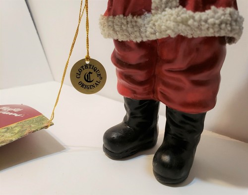 "Mache de tela Clothtique Possible Dreams Santa Claus con campana y regalos de 7" - Imagen 9 de 10