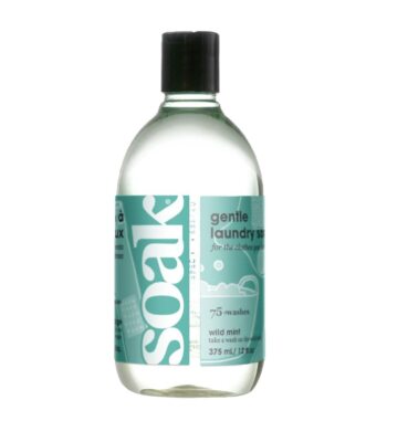 Soak Laundry Soap   No Rinse, Plant Derived Hand Wash Detergent - 375 ml / 12