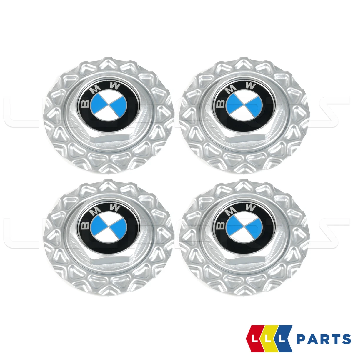 NEW GENUINE BMW 3 SERIES E30 ALLOY WHEEL CENTER HUB CAPS 151mm 4 PCS 36132225622