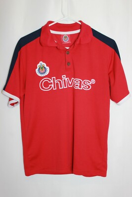 Aurimoda Club Deportivo Guadalajara Chivas Mens Polo Shirt Mexico