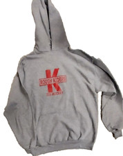 Jerzees Activewear Grey Hoodie Rough Riders Hockey Logo XL