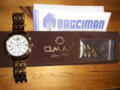 OMAX Sice 1946 Herrenarmbanduhr OB01 goldfarben aus Uhren Sammlung