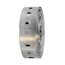 3/4"in x 50'ft 20 Guage Steel Pipe Hanger Strap Plumbers Tape With Bolt Holes