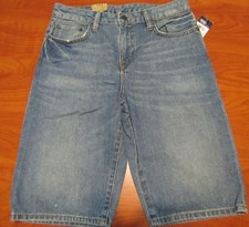 NEW POLO RALPH LAUREN BOYS CLASSIC 867 BLUE DENIM SHORTS SZ 18
