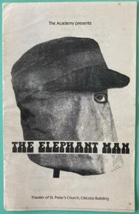 Unbound Playbill The Elephant Man Carole Shelley Philip Anglim Off Broadway Ebay