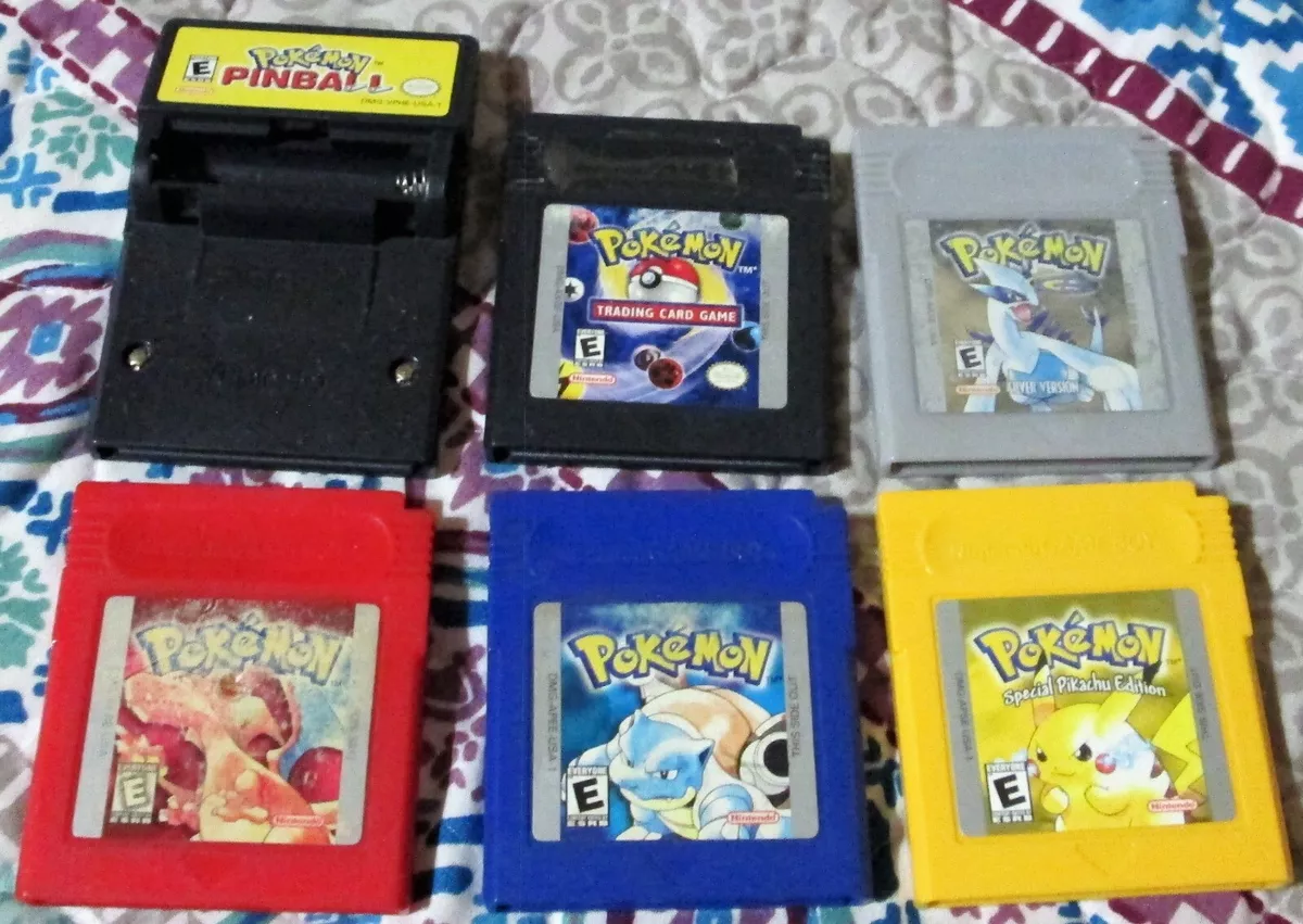 Nintendo Pokemon Gameboy Color Pikachu Edition + Pokemon Red, Blue