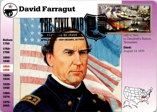 Dr Jim Stamps Maximum Card New Orleans 1862 Forever The Civil War Fdc