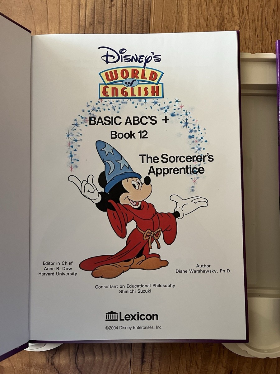 Disney's World Of English 12 Collectible Learning Books Cds & DVD