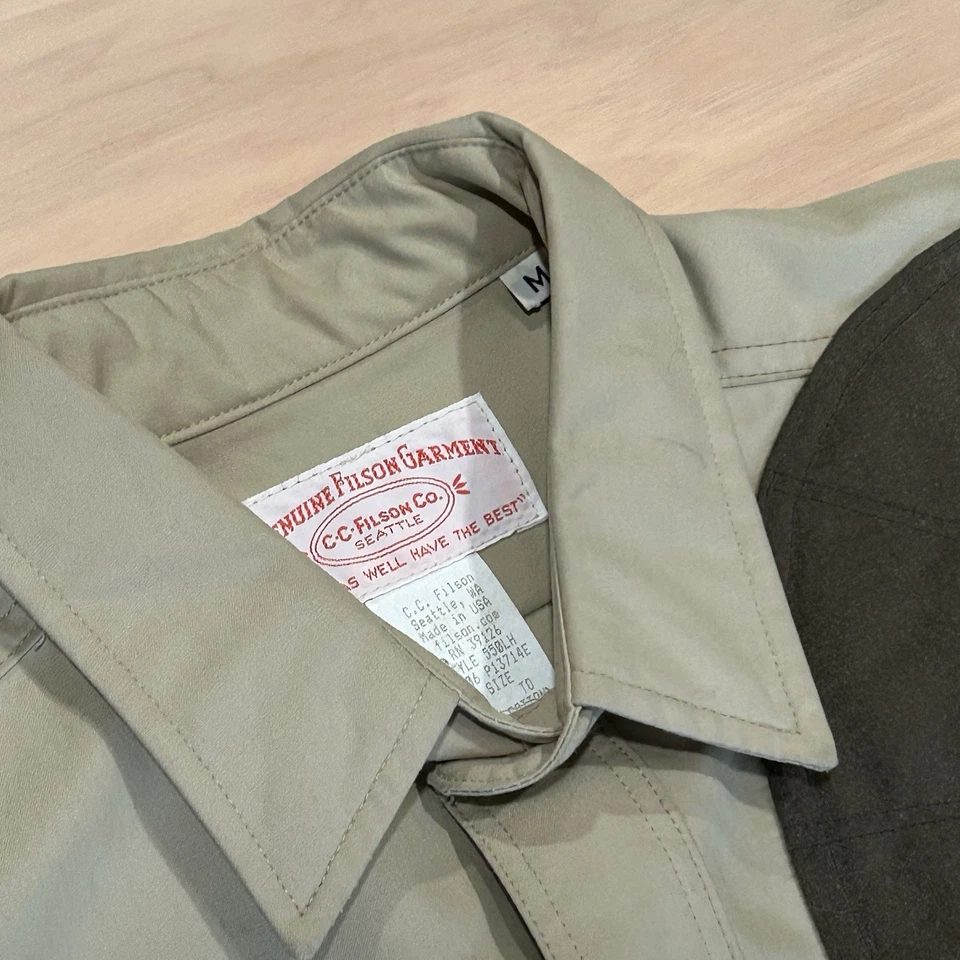 CC Filson Shooting Shirt Button Up Shirt Tin Cloth *Stains Men’s Medium - Image 3 of 4