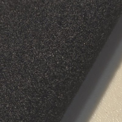 Schwarz Deadstock pflegeleicht waschbar Wollstoff Handwerk Kostüm Material 58''