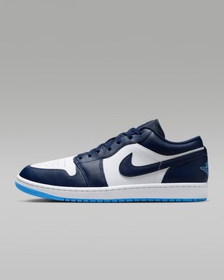 Nike Air Jordan 1 Low Shoes Midnight Navy University Blue 553558