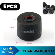 5PCS 6.8x6x1.4mm Pinch Roller Wheel Tape Recorder Rubber Pressure Belt Pulleys