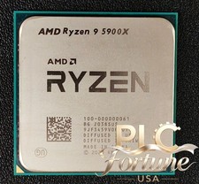 Used AMD Ryzen 9 5900X R9 5900X 12Core 24Thr 3.70GHz 64MB 105W AM4 CPU Processor
