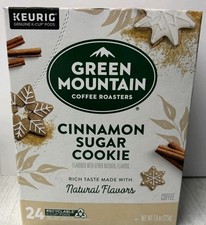 Green Mountain Cinnamon Sugar Cookie Coffee 24ct Keurig k-cup Pods 10/25/27