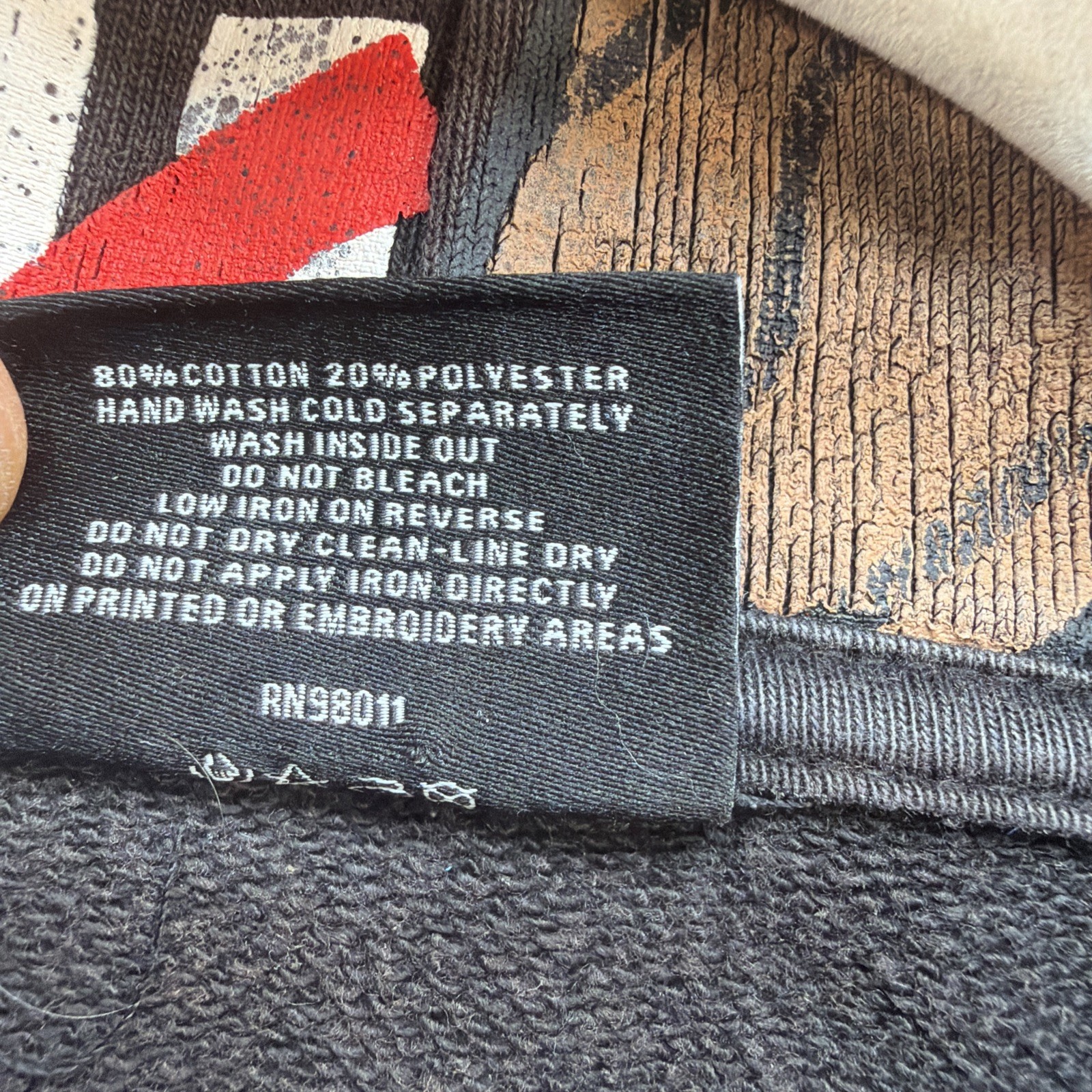 ICECREAM Hoodie Pullover Patchwork Graphic Street… - image 4