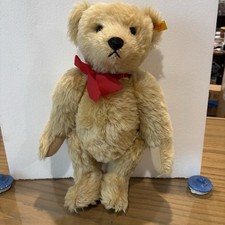 Steiff 17 Inch Gold Mohair Stuffed Teddy Bear - 1909 Replica 0166/43