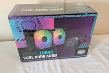 NEW Sealed Cooler Master MasterLiquid 240L Core ARGB Liquid CPU Cooler Black