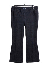 Gap Hadley Women's Dark Wash Denim Trouser Flare Leg Pants  Size 16R K8